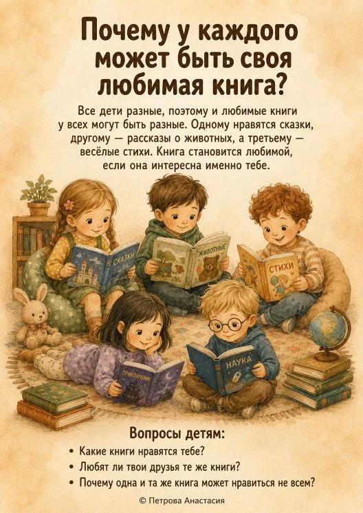 В средней группе детского сада провели марафон «Читаем вместе с нами» ко "Дню любимой книжки". Целью
