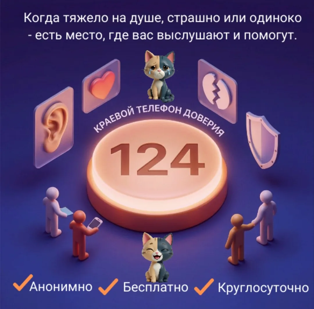 КРАЕВОЙ ТЕЛЕФОН ДОВЕРИЯ ☎
