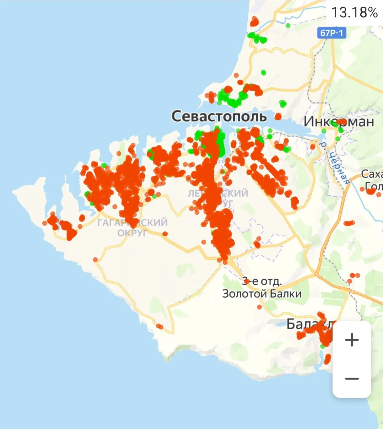 ⚡️Для тех, кто не может загрузить карту, ситуация сейчас такая.