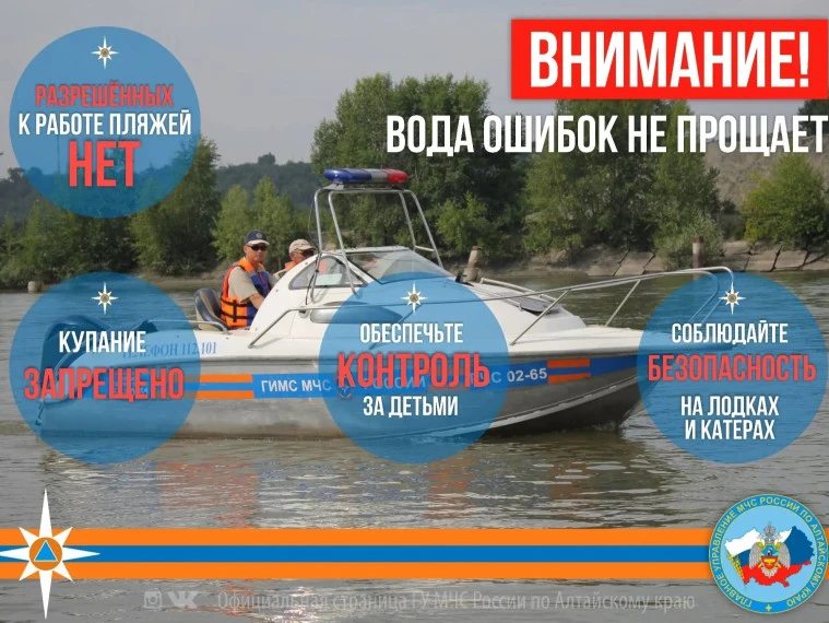 С начала года в Алтайском крае на воде погиб 31 человек, из них 11 детей. Об этом сообщили на заседа