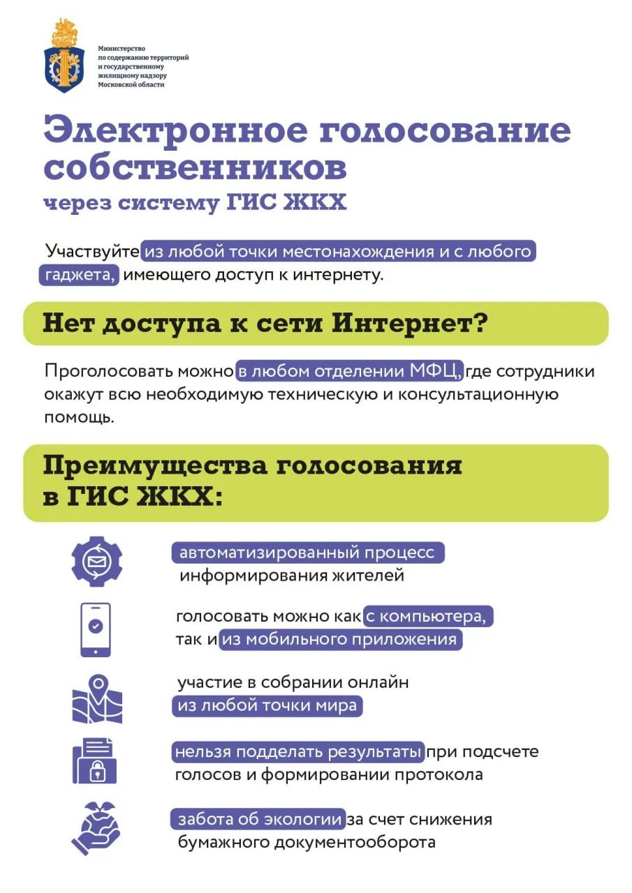 📌 Электронное голосование собственников через систему ГИС ЖКХ