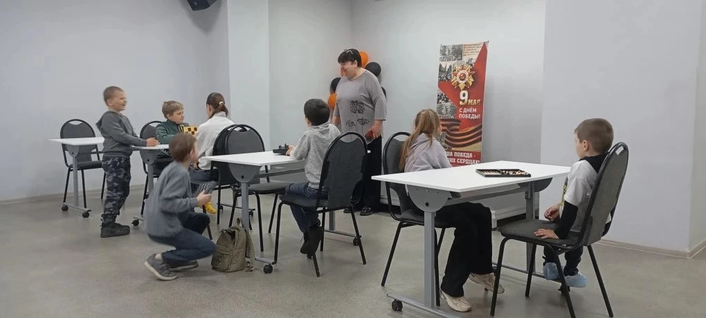 ♟️Шахматный турнир, посвящённый 81-ой годовщине Великой Победы, состоялся в малом зале ...