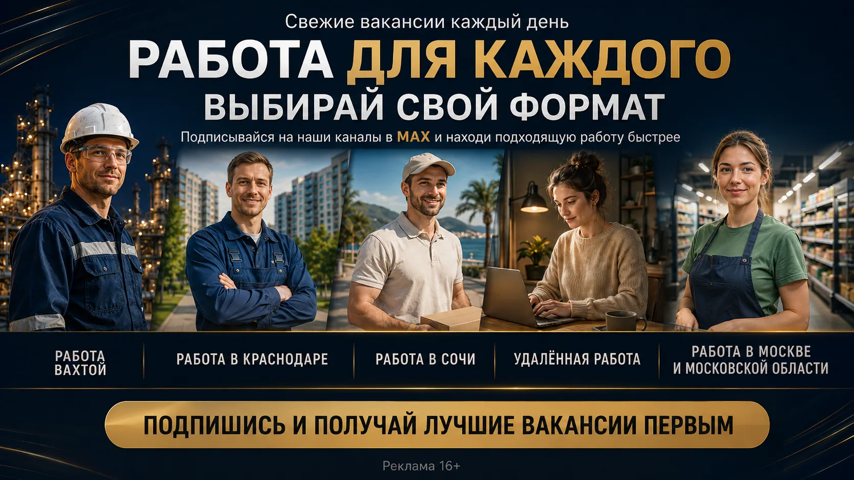 Нужна работа? У нас есть вакансии для каждого!