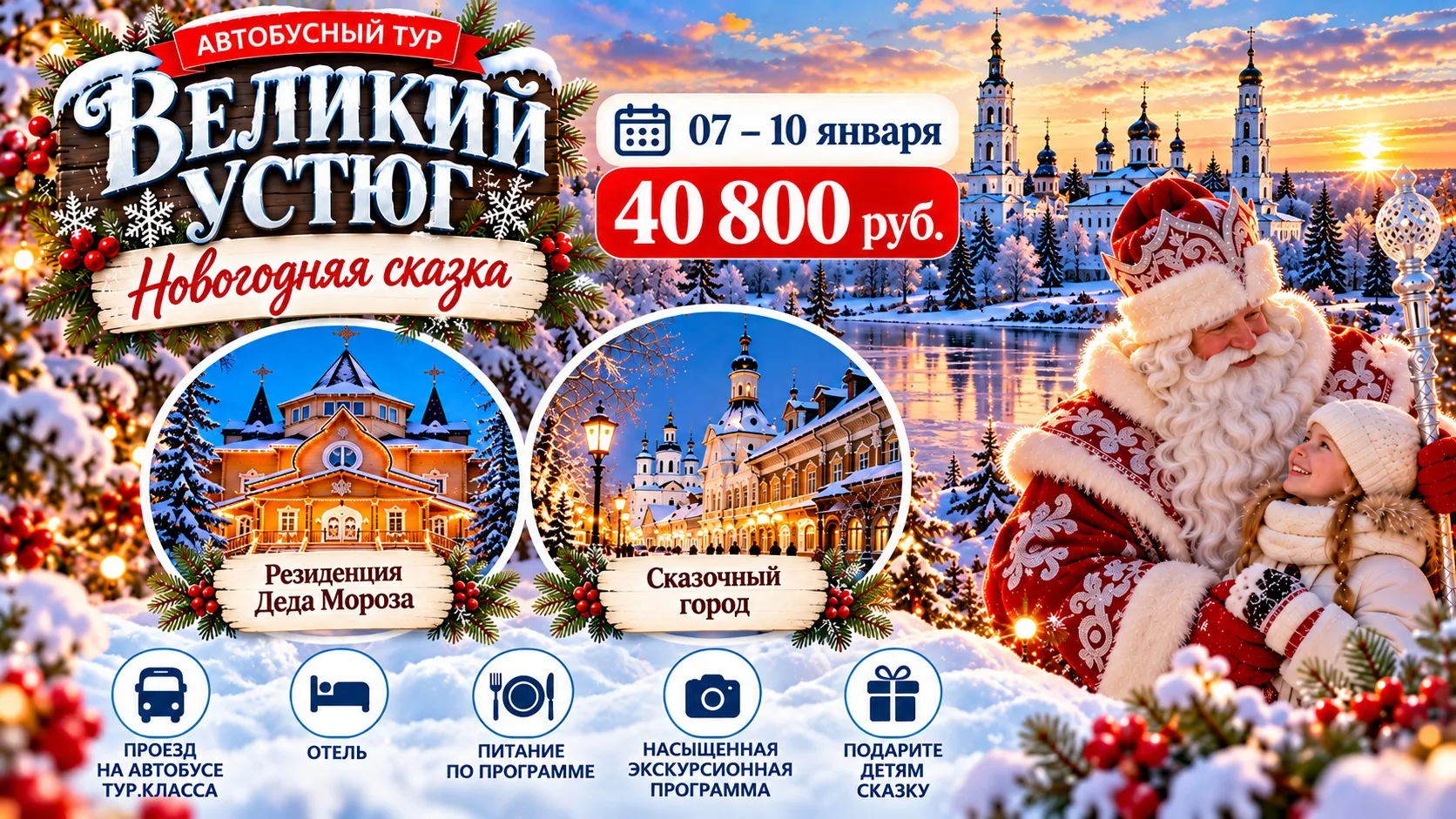 Сказочный автобусный тур в Великий Устюг
