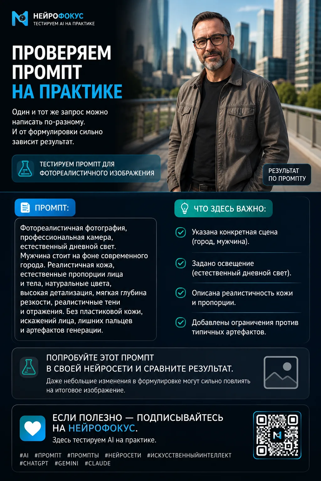 Проверяем промпт на практике