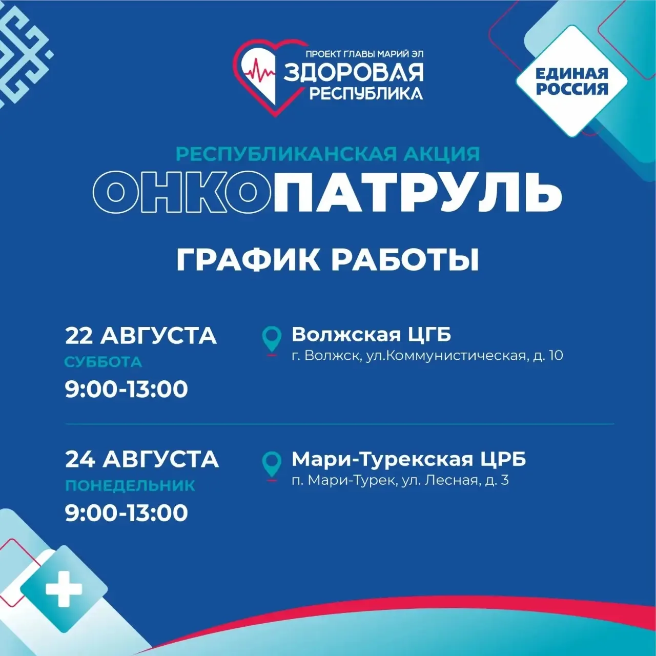 «Онкопатруль» расширяет географию: узнайте, когда врачи приедут в ваш район