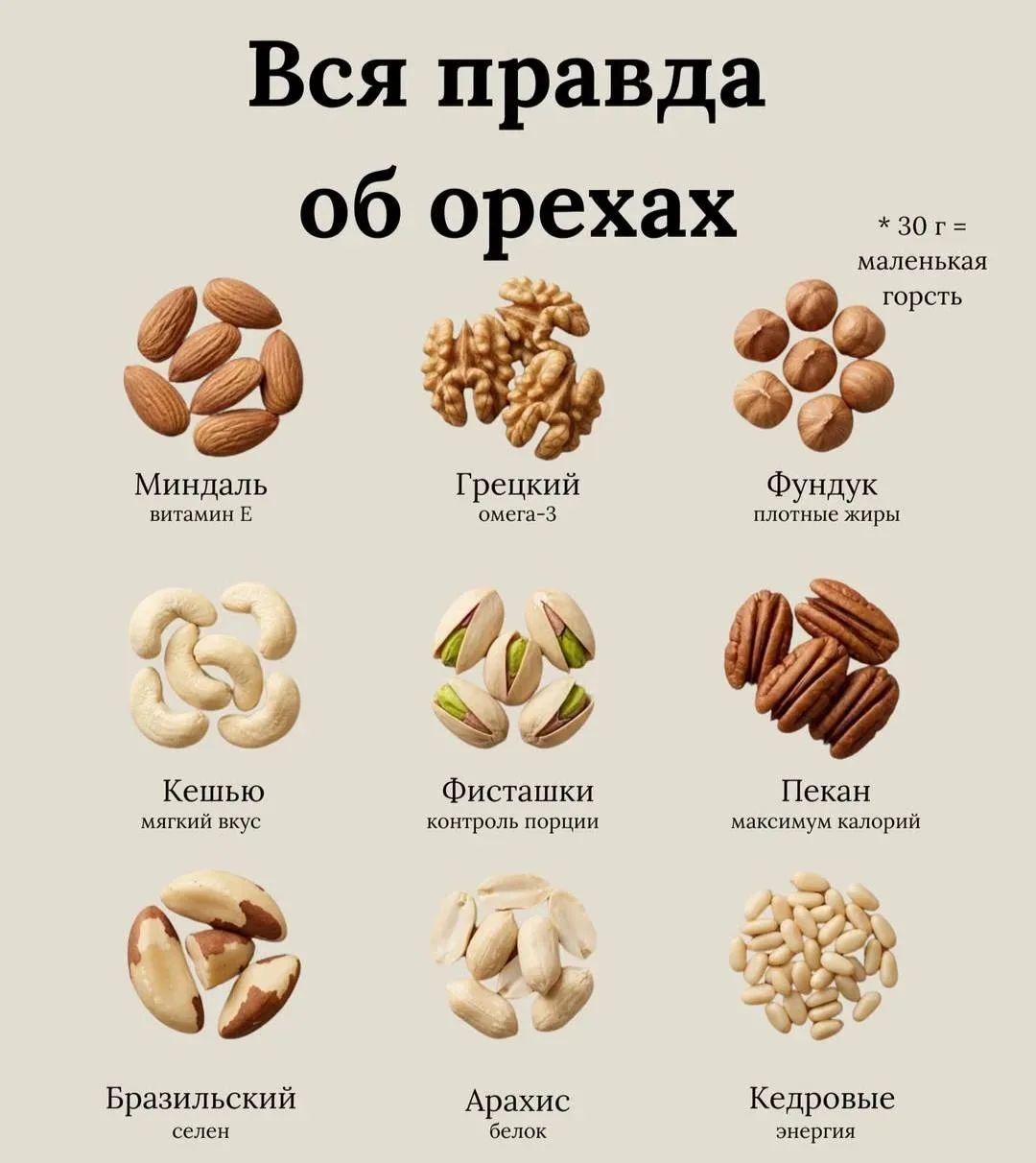 Вся правда об орехах 🌰
