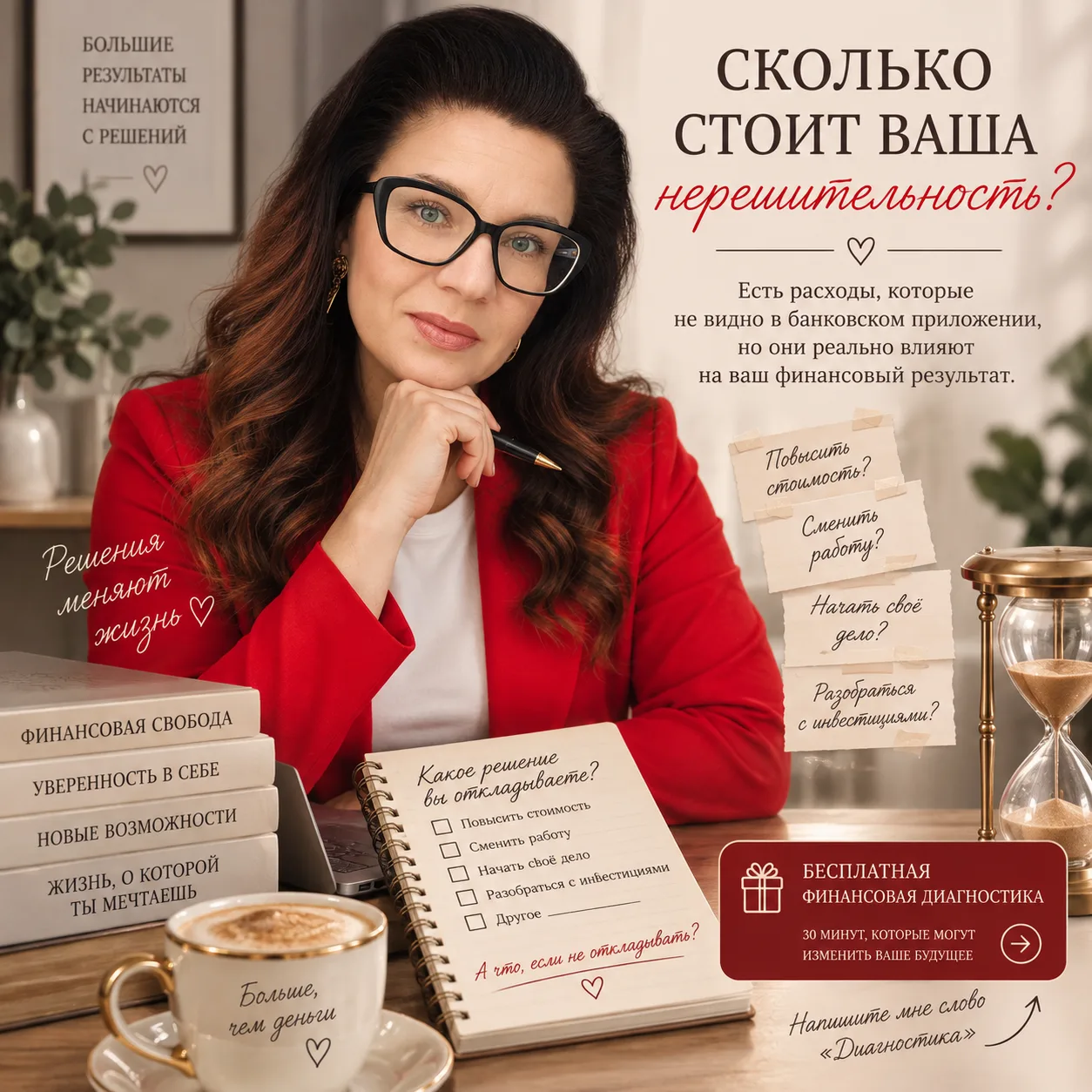 А вы когда-нибудь считали, сколько денег вам стоило НЕ принять решение?