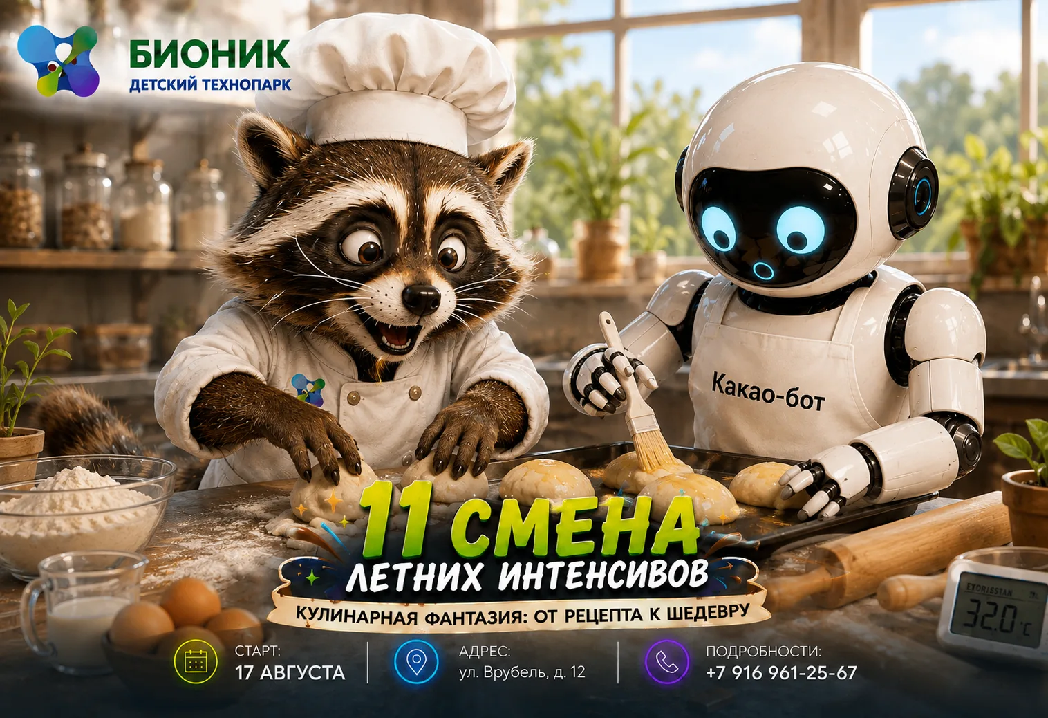Енот и Какао-Бот: кулинарные истории продолжаются!