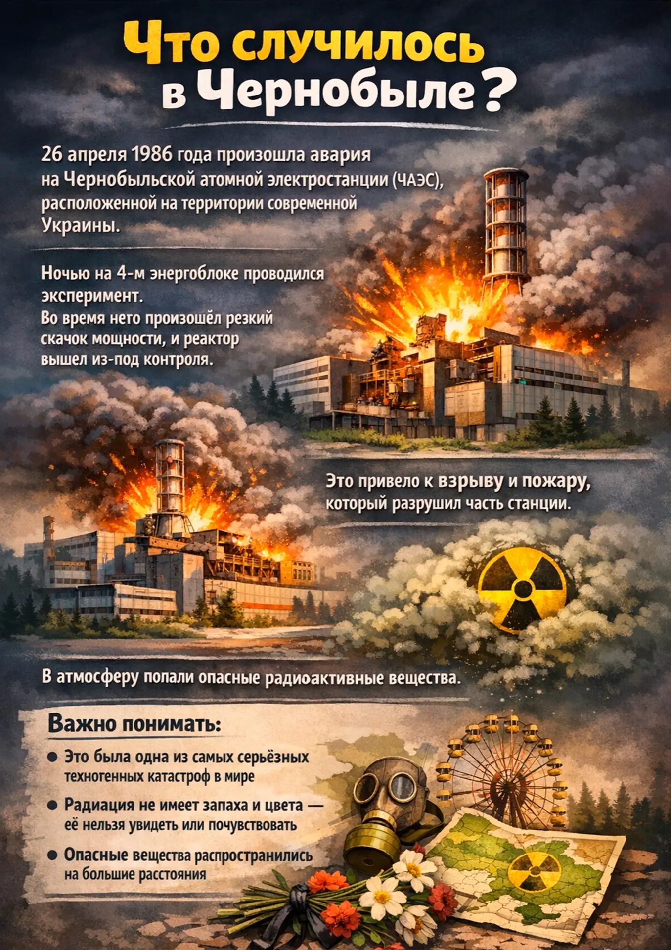 📌40 лет со Дня катастрофы на Чернобыльской АЭС🔥