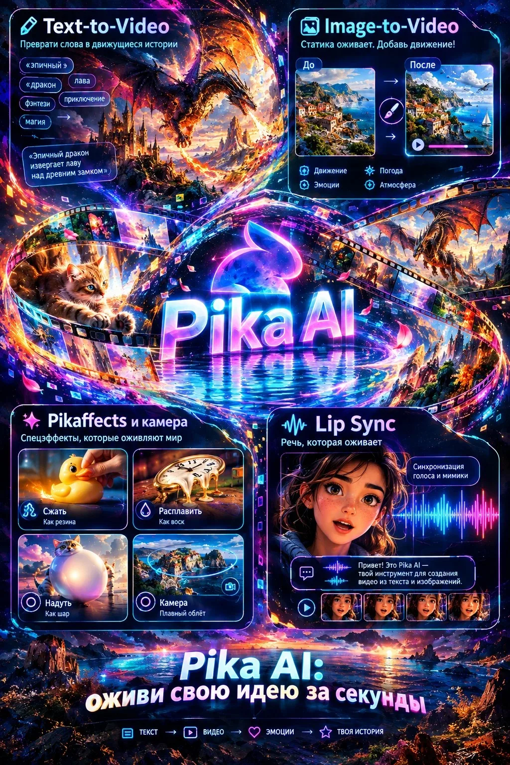 Pika AI: танец пикселей, рождённый из слов