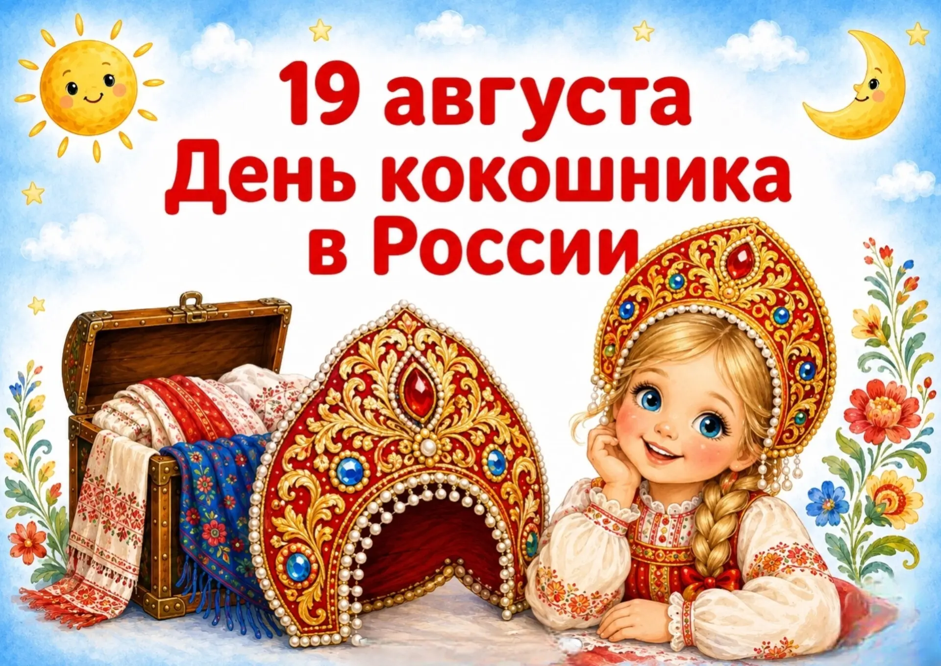 Официально День кокошника отмечается 19 августа. Это праздник, посвящённый одному из гл...