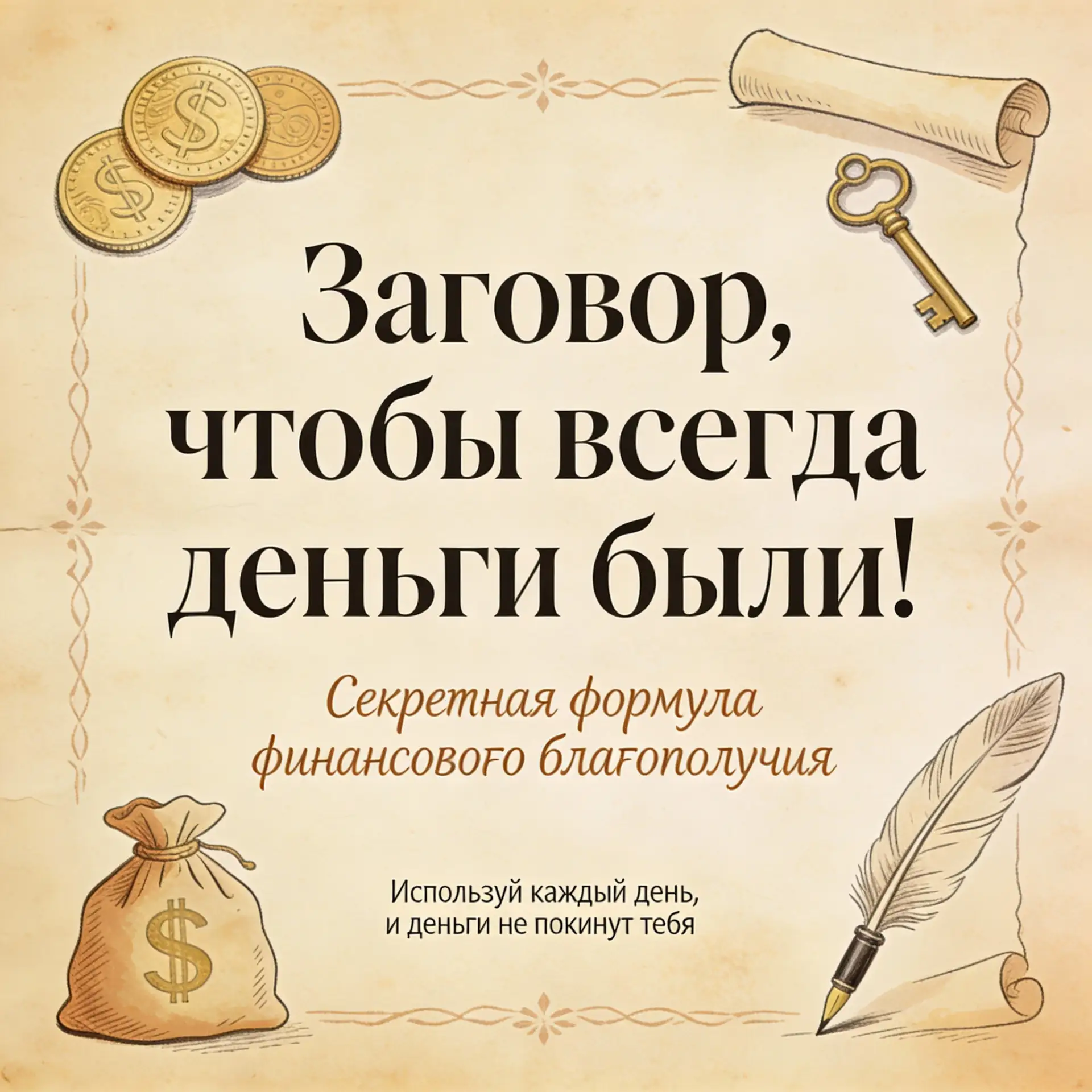 💰Заговор, чтобы всегда деньги были!