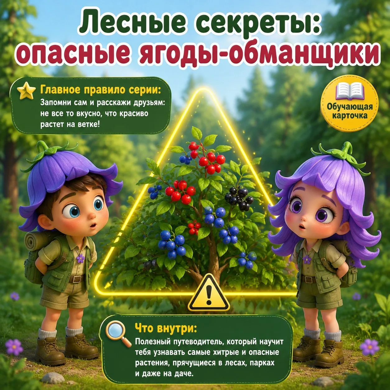 🚨 Лес, дача, парк: где прячутся ядовитые растения и что делать, если ребёнок всё-таки ...