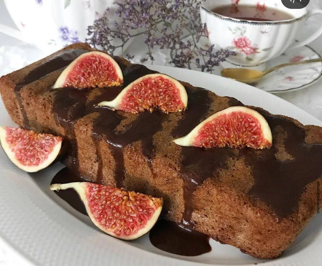 Шоколадно-банановый кекс