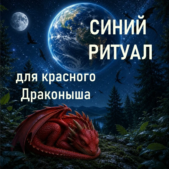 Помоги красному Драконышу вырваться из плена миражей и иллюзий. Проведи свой синий ритуал. Протяни е