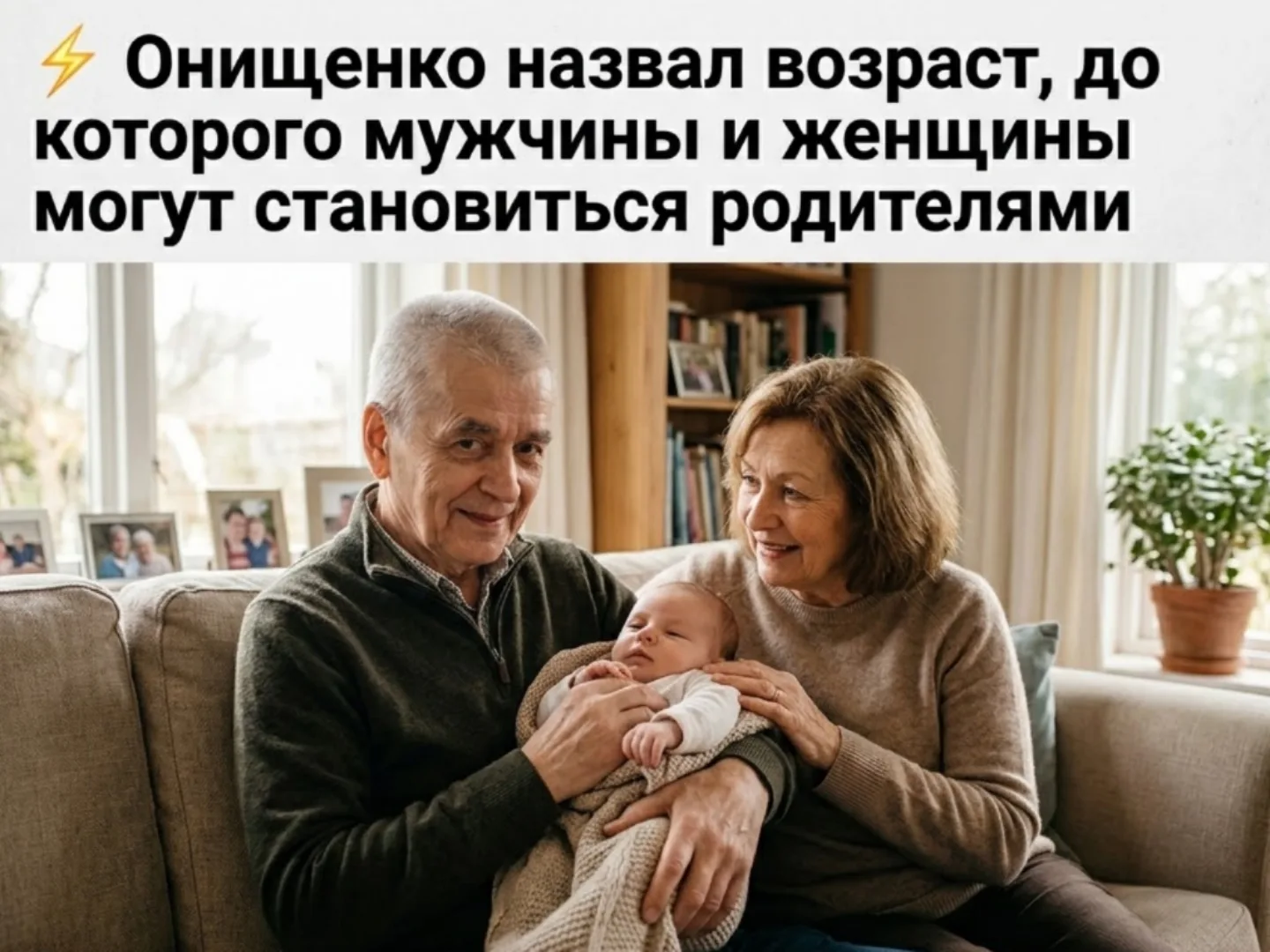 ⚡️ Онищенко назвал возраст, до которого мужчины и женщины могут становиться родителями