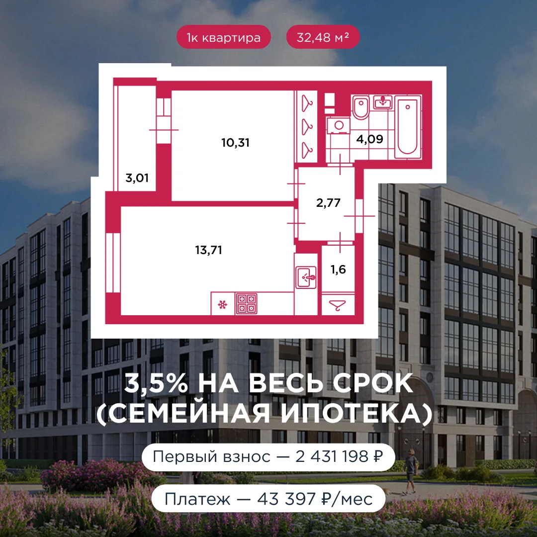 ✨ Семейная ипотека 3,5% на весь срок — пока еще доступна!