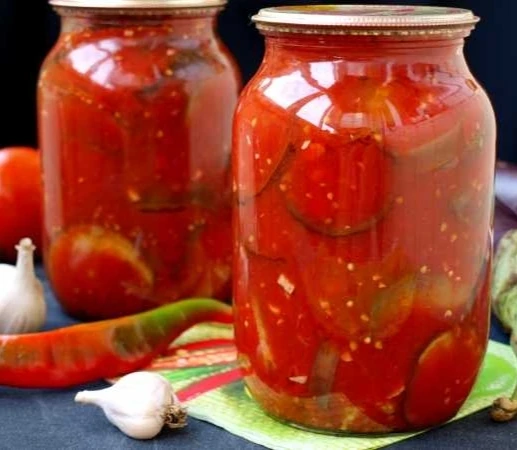 БАКЛАЖАНЫ С ПОМИДОРАМИ НА ЗИМУ 🍆🍆👍