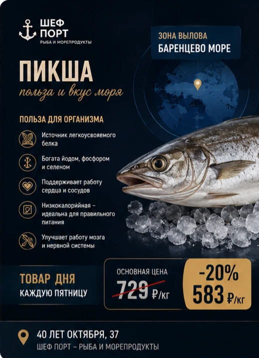 🔥 ТОВАР ДНЯ — ПИКША