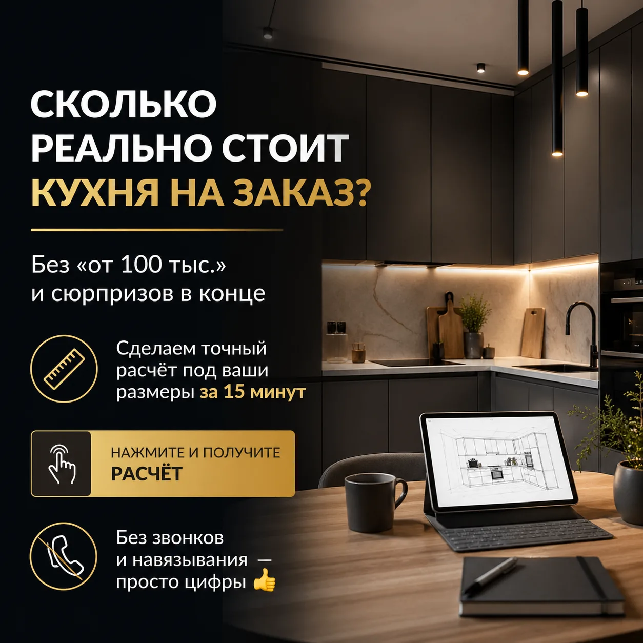 Сколько реально стоит кухня на заказ? 🤔 Без “от 100 тыс.” и сюрпризов в конце 📐 Сдела...