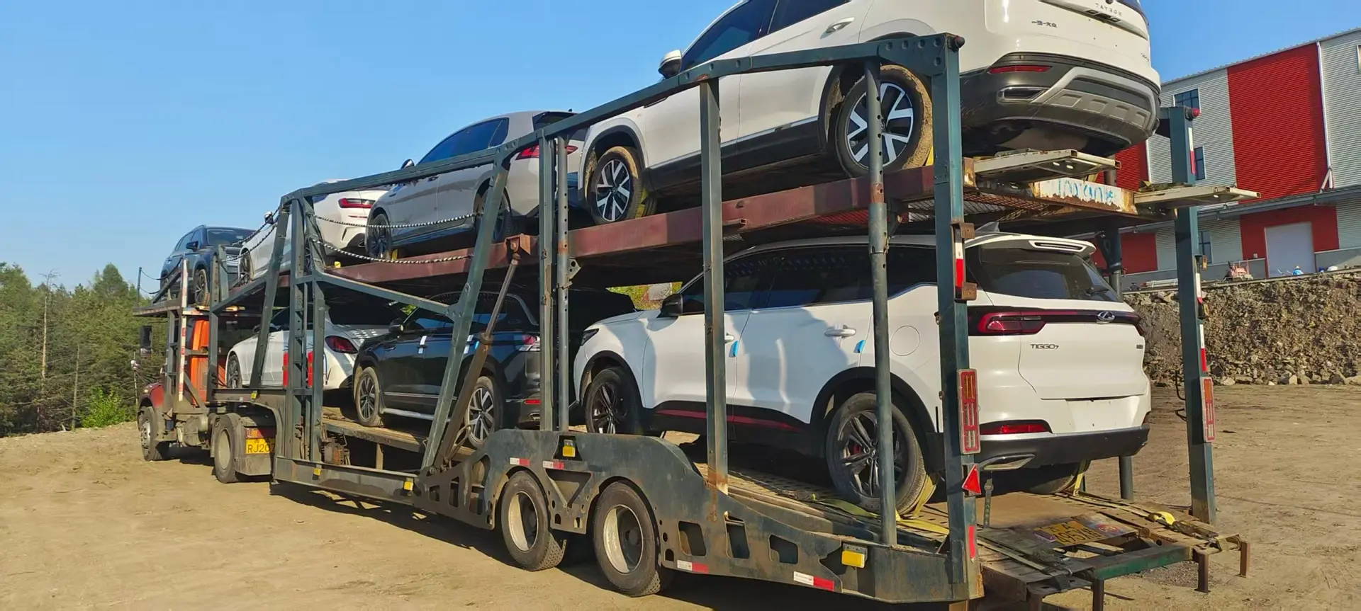 О Т П Р А В К А  К И Т А Й  🚚☑️Произвели погрузку партии Ваших автомобилей на автовоз в Китае для да