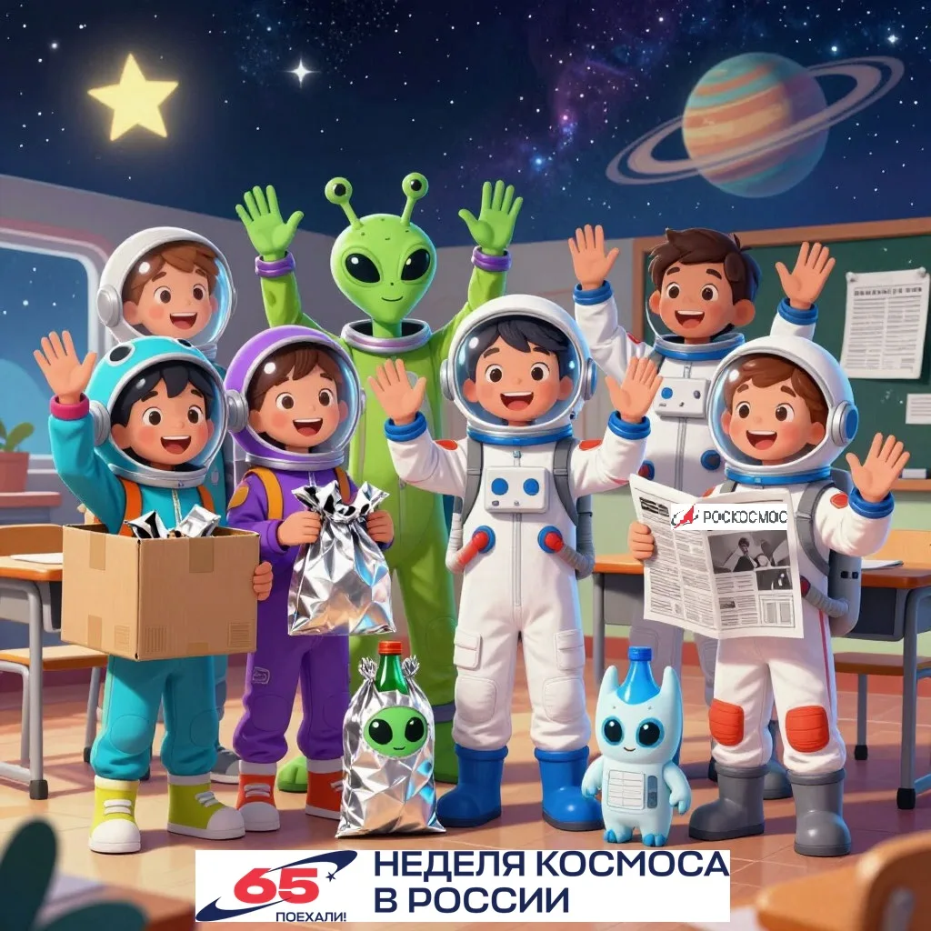 🚀 В честь Дня космонавтики, в нашей школе для всех учеников, стартует конкурс «Космический подиум».🚀