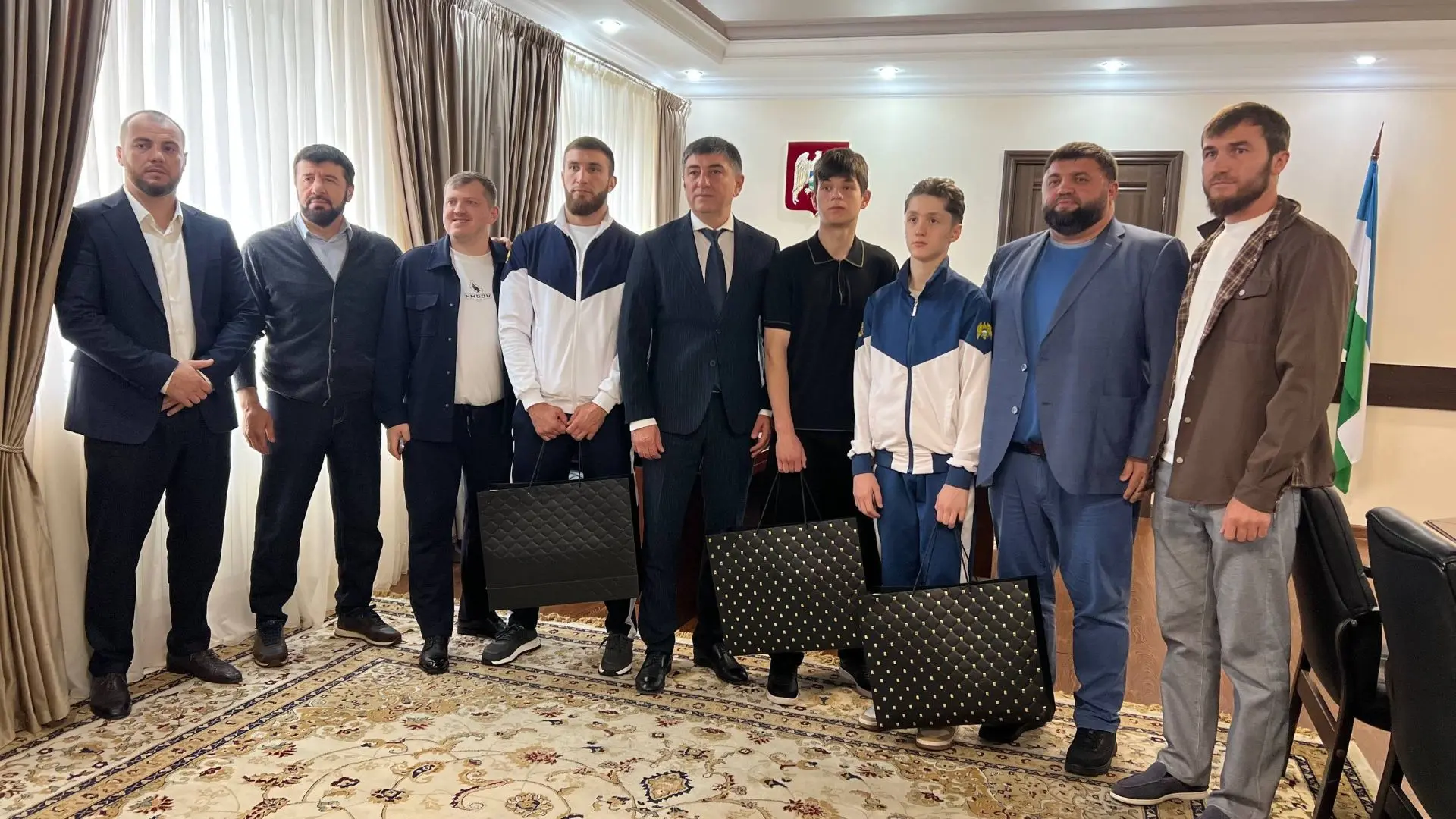 В министерстве спорта КБР прошла пресс-конференция, посвященная бронзовому успеху Амина...