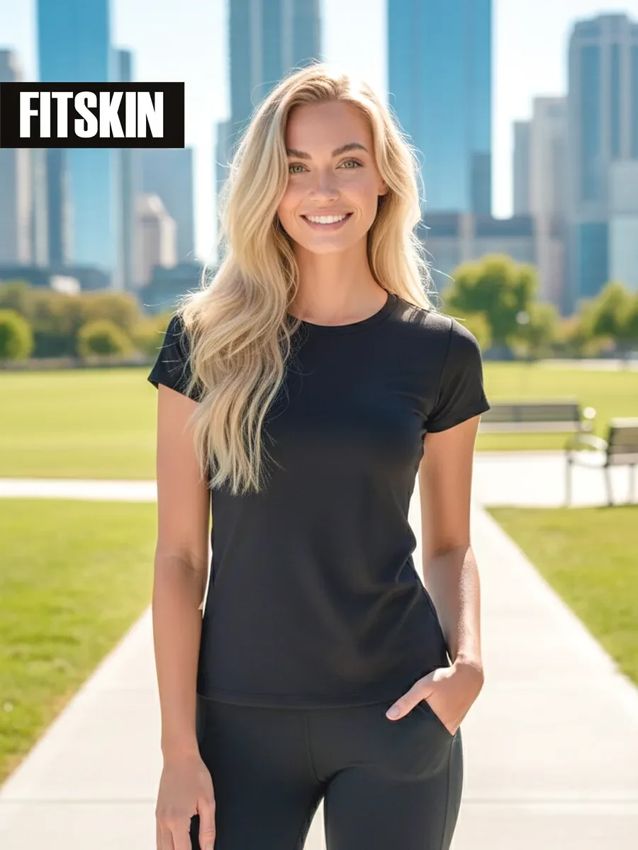 ⚡️ Футболка спортивная для фитнеса и тренировок, FITSKIN