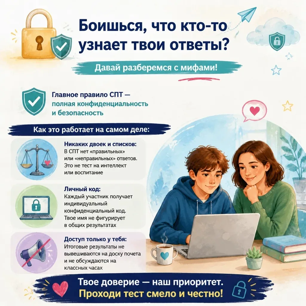 В нашем лицее стартует  социально‑психологическое тестирование (СПТ).
