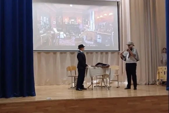 🥈🏆Призовое место наших обучающихся и учителя Английского языка в ГОРОДСКОМ этапе конкурсе театральны