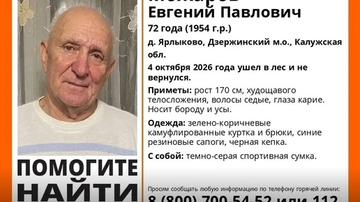В Калужской области ищут пропавшего в лесу пенсионера