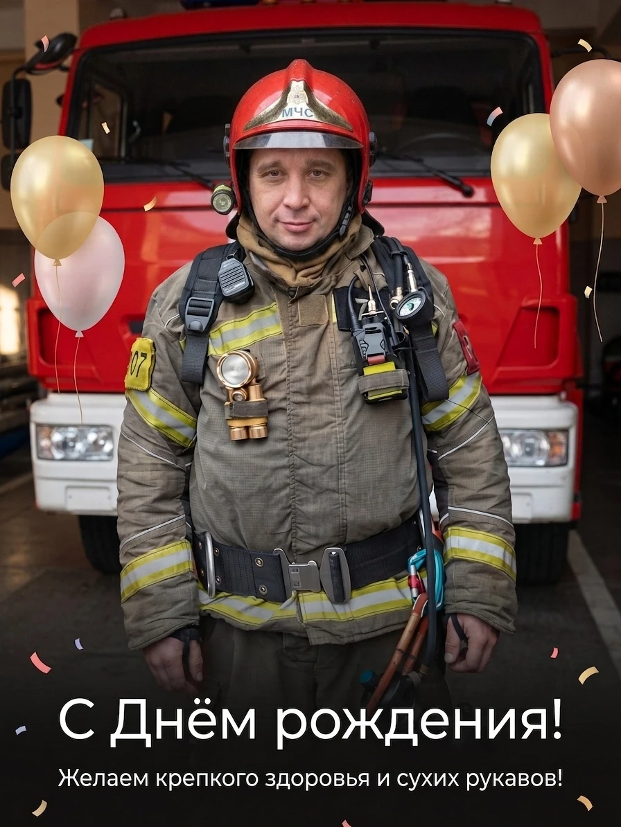 👩‍🚒 С Днём рождения! 🍭