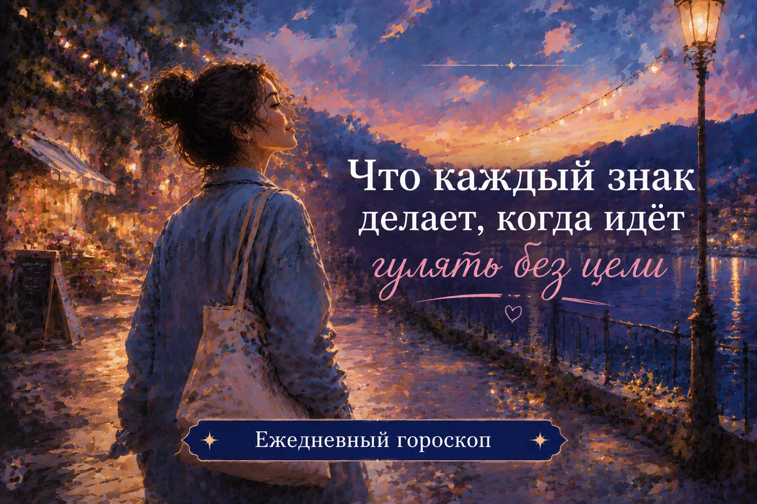 🚶 Что каждый знак зодиака делает, когда идёт гулять без цели

Иногда прогулка нужна не для дороги в