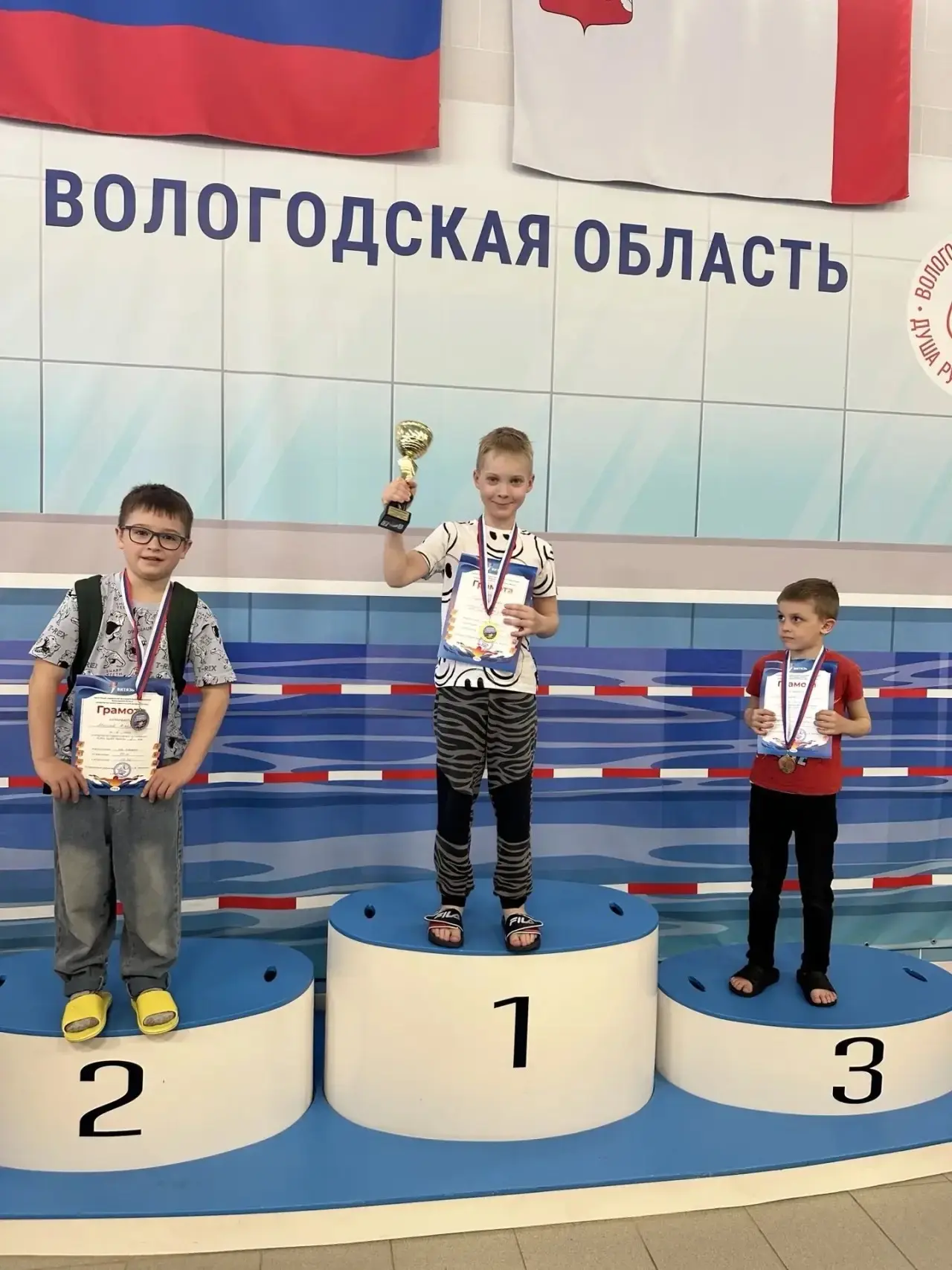 Соревнования по плаванию «Кубок СШОР «Витязь» 3 этап прошли 17 мая. Семён Гудков занял первые места 