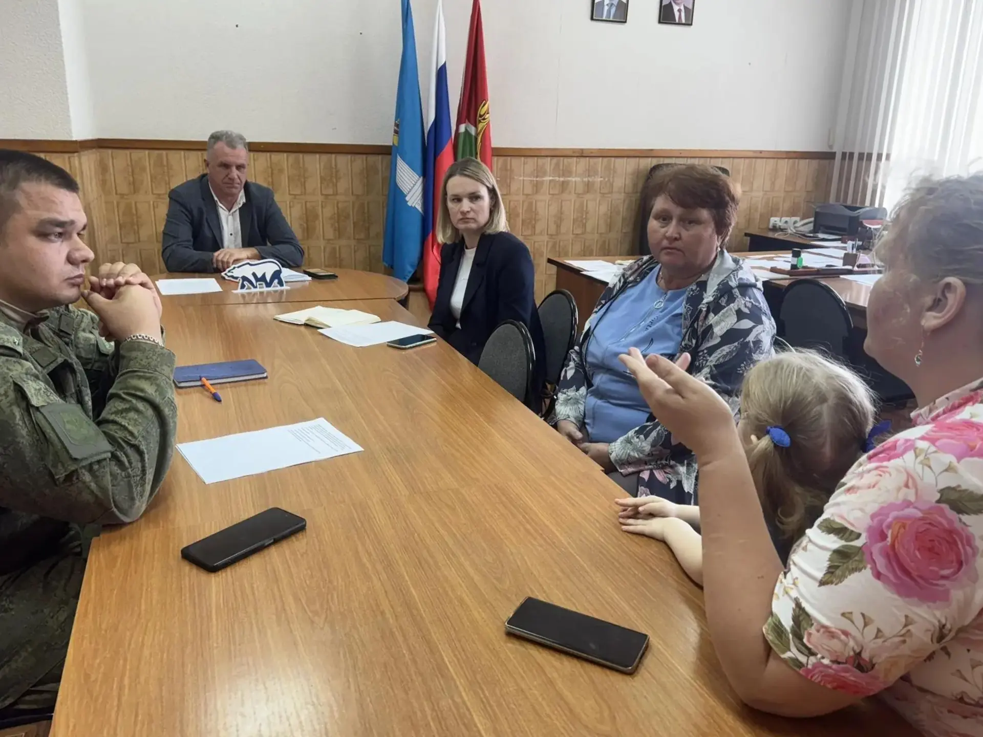 Сегодня в администрации района сотрудники регионального филиала государственного фонда ...
