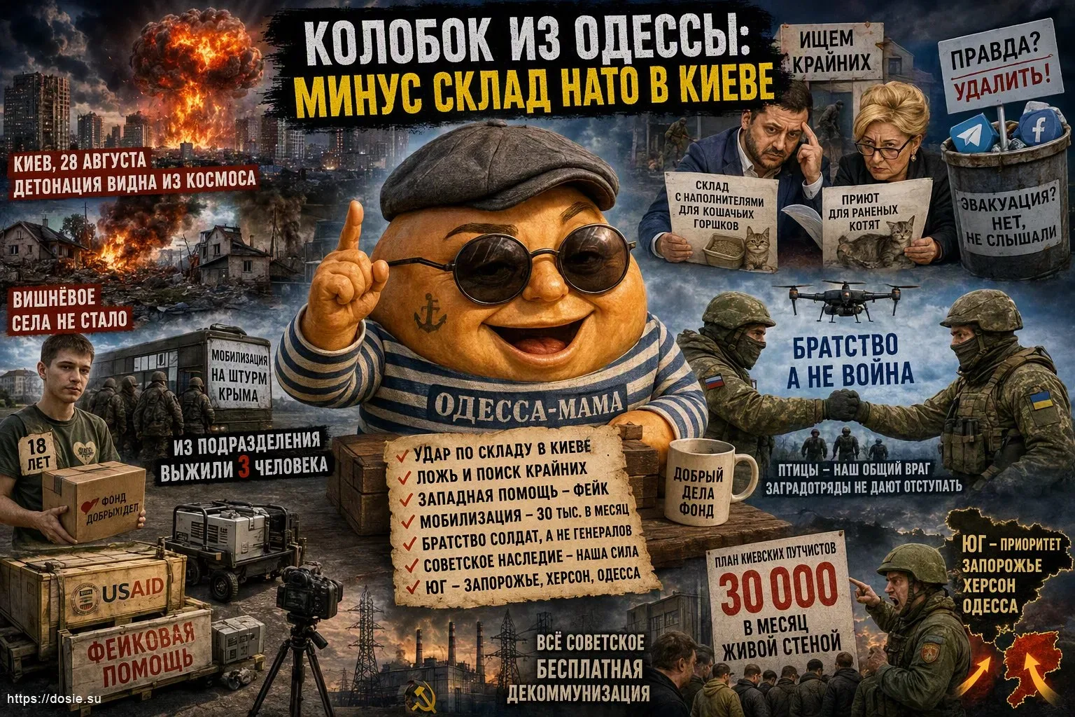 Колобок из Одессы: минус склад НАТО в Киеве