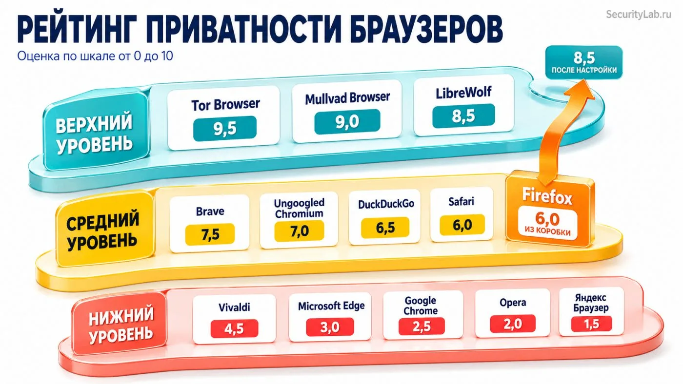 Chrome следит за каждым символом в адресной строке — и это ещё не худший браузер в рейт...
