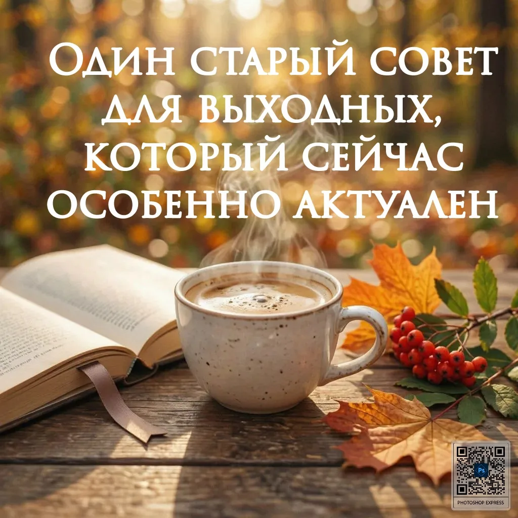 Раньше говорили: «В конце недели дай рукам отдых, а голове — тишину».