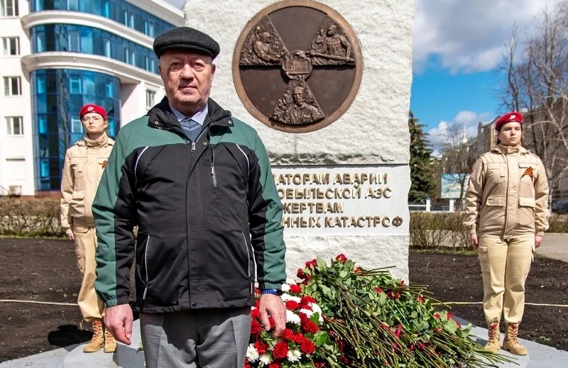 Сегодня состоялось открытие памятника ликвидаторам последствий техногенной катастрофы н...
