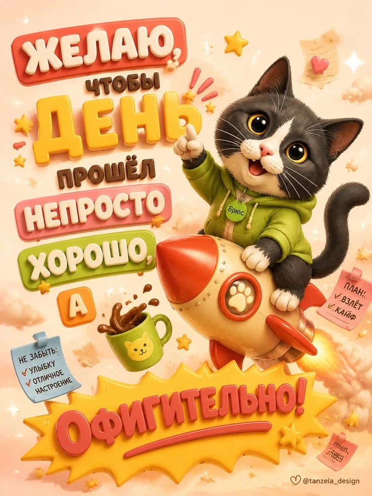 🥰 Оставляйте реакции, если понравилась открытка и делитесь с близкими ❤️