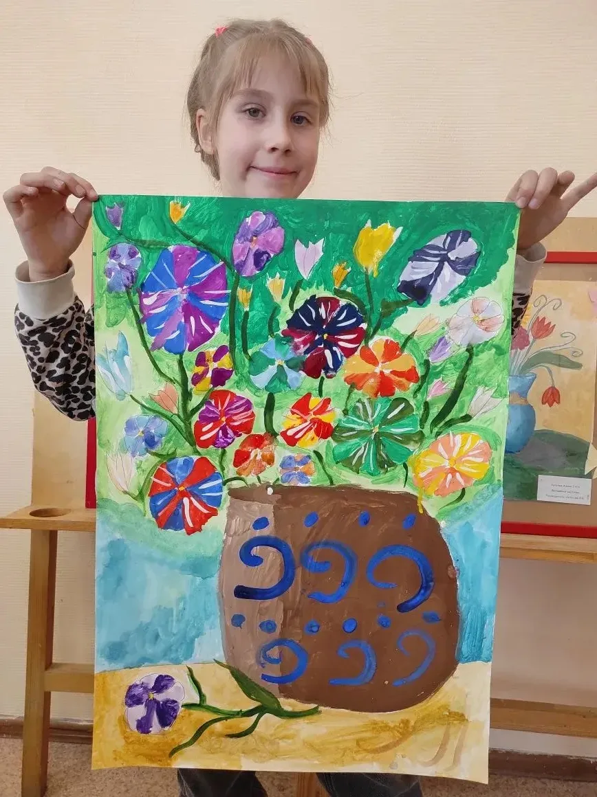 Волшебная кисточка 🎨  🌸С чем еще ассоциируется приход весны, если не с оживающей природой и яркими ц