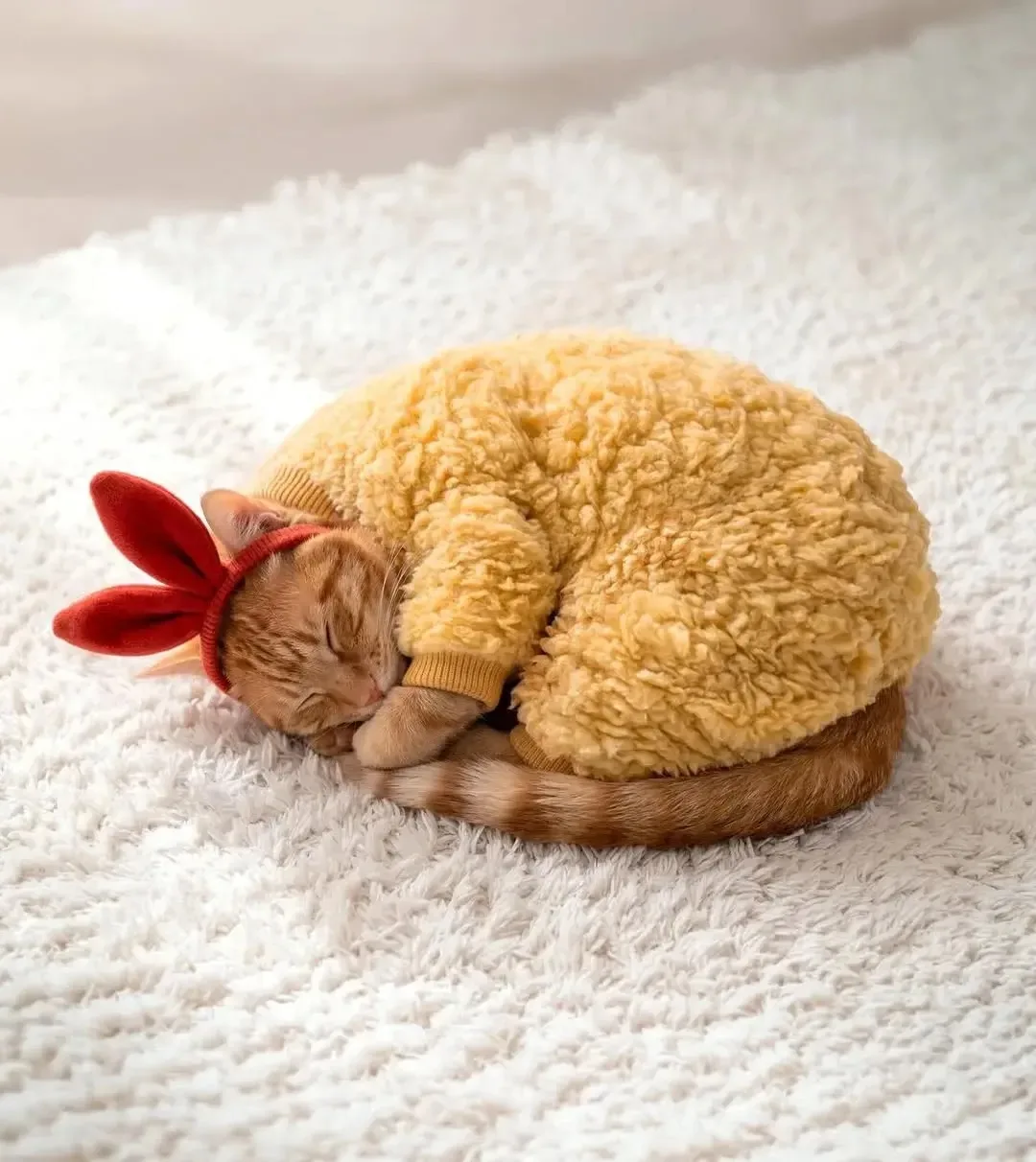 Кошачий комбинезон, превращающий вашего кота в аппетитный наггетс 😍
