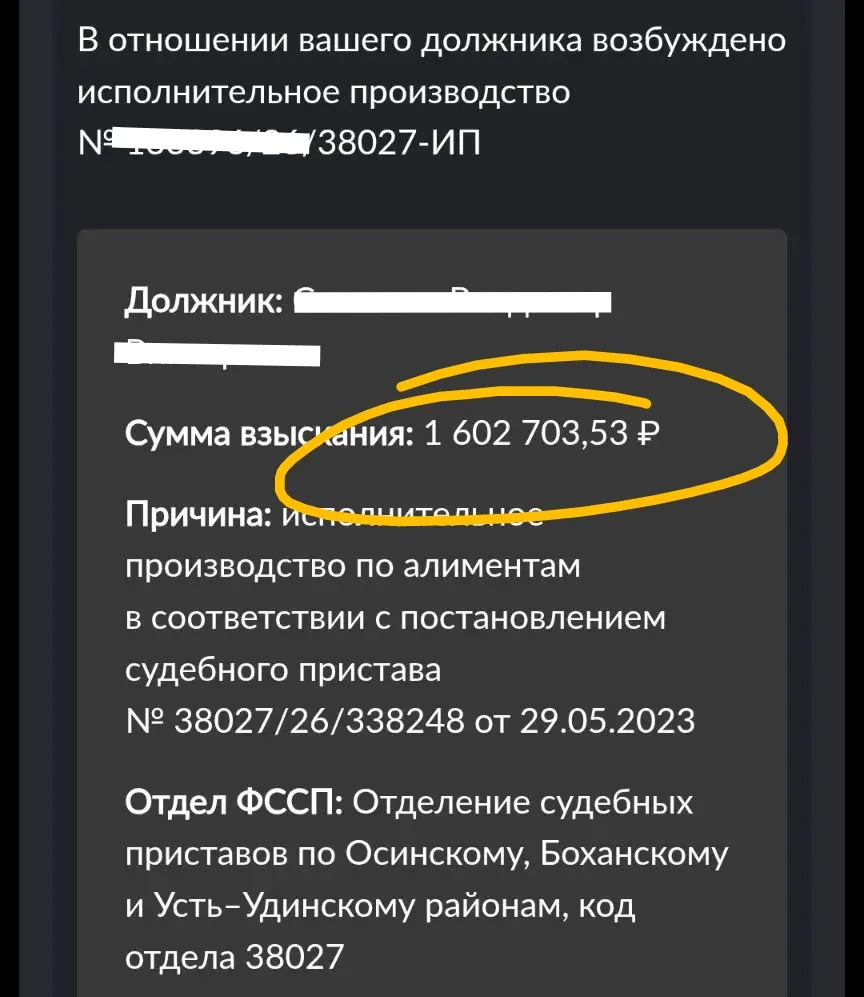 Долги по алиментам придется вернуть. 

У мужчины накопился долг по алиментам на крупную сумму. 

Одн