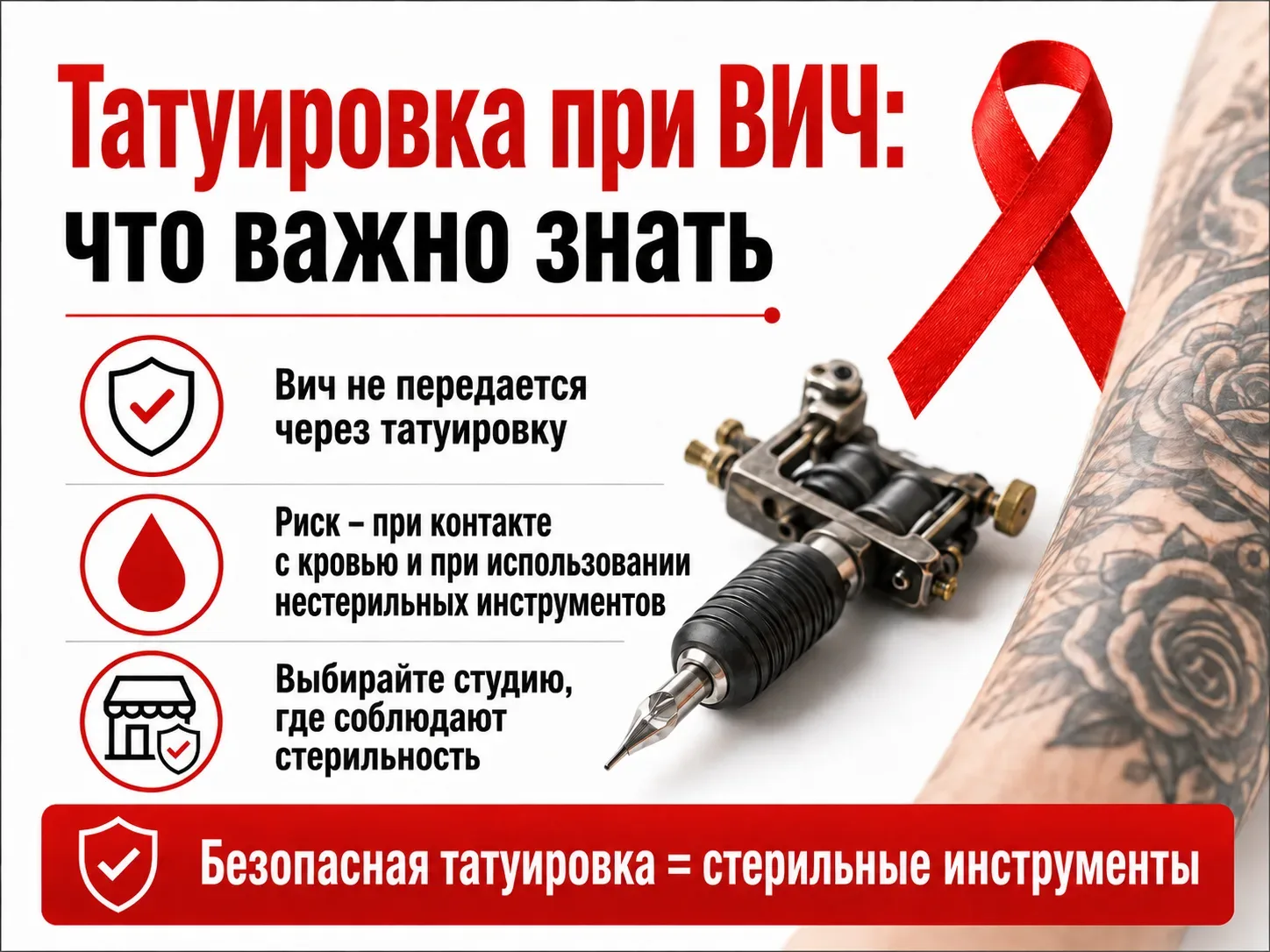 Татуировка при ВИЧ: что важно знать

Татуировка давно перестала быть чем-то необычным. Для кого-то э