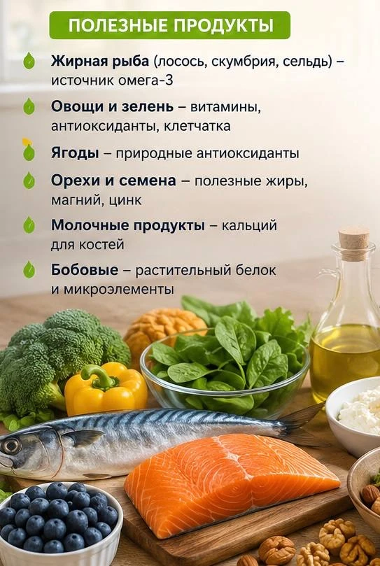 Продукты, которые любят ваши суставы, и движения, которые им помогают.