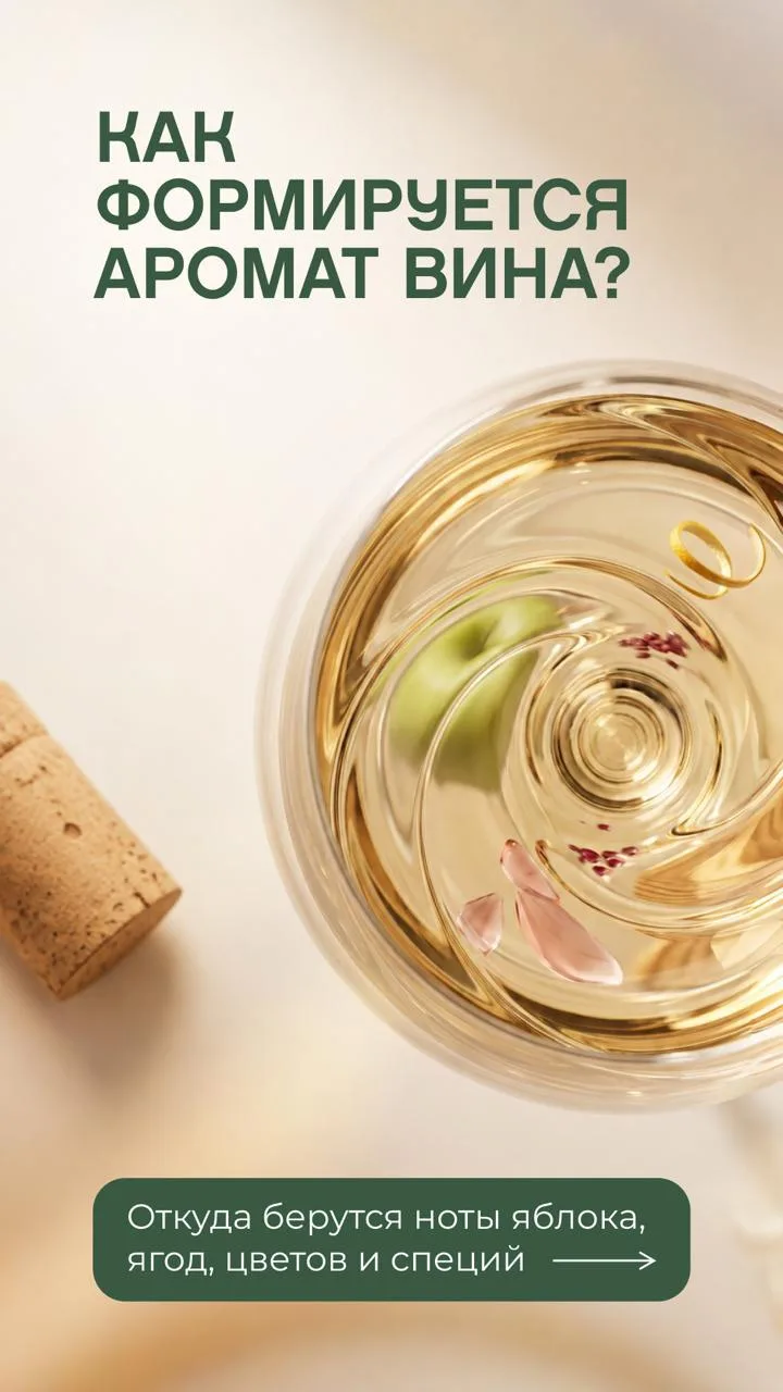 Откуда в вине берутся ноты яблока, ягод или ванили? 🍷