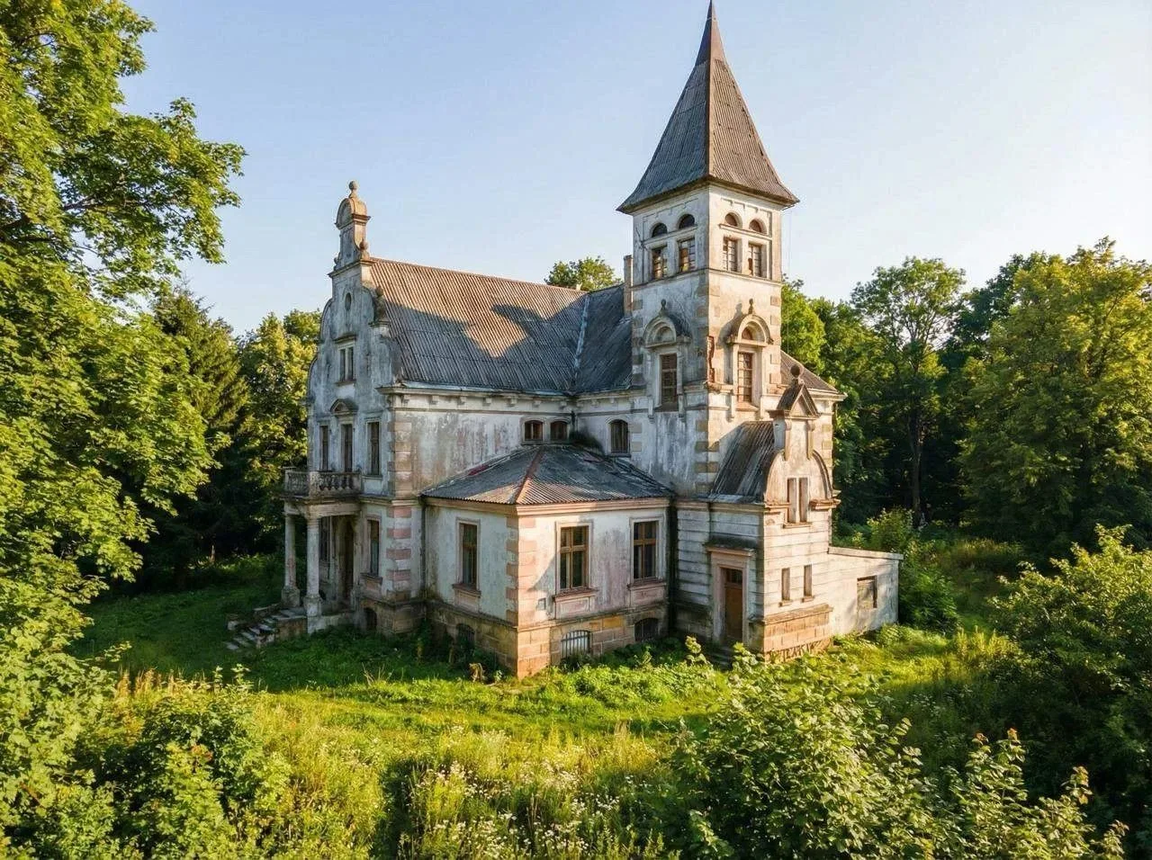Спрятанная в лесу Приморска старинная вилла Порр 🌿👀

Вилла из тринадцати комнат построена на запад