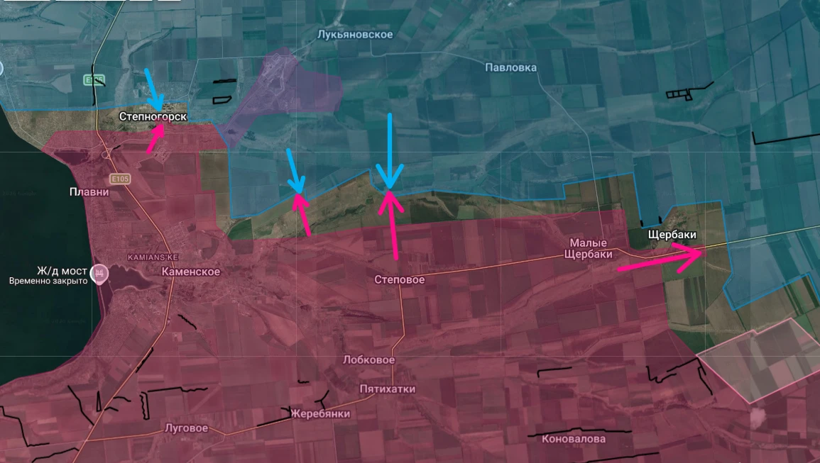 Запорожская область, Степногорск. Противник не оставляет попыток расширить зону контроля в городе, н