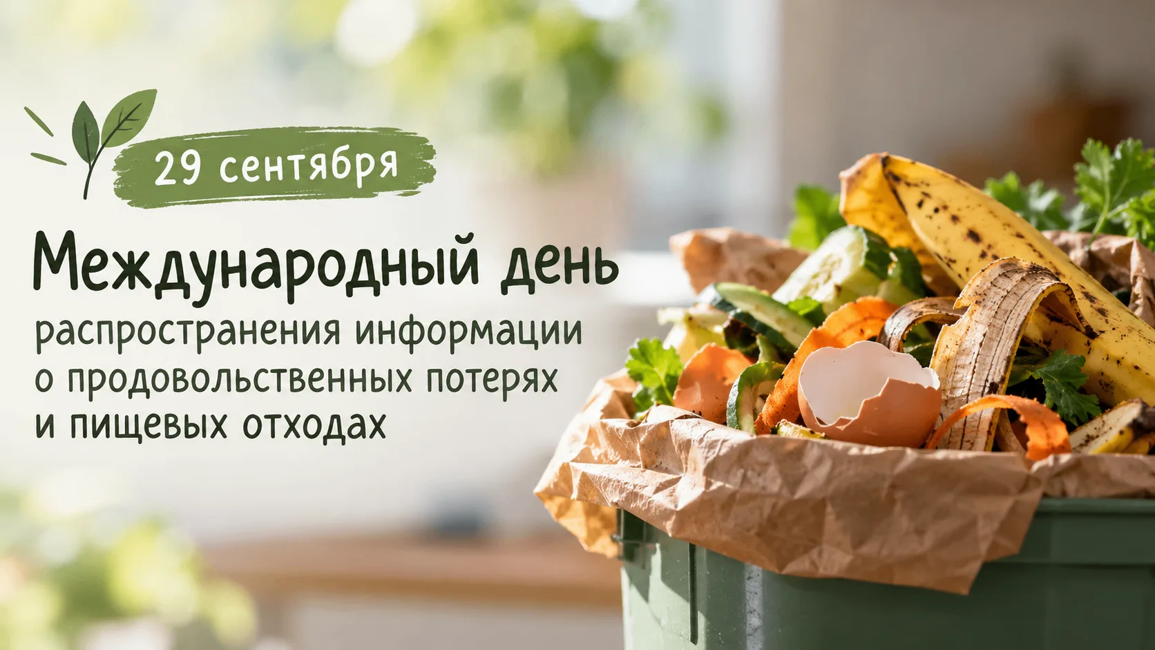 🍎 Сегодня, 29 сентября, Международный день распространения информации о продовольствен...